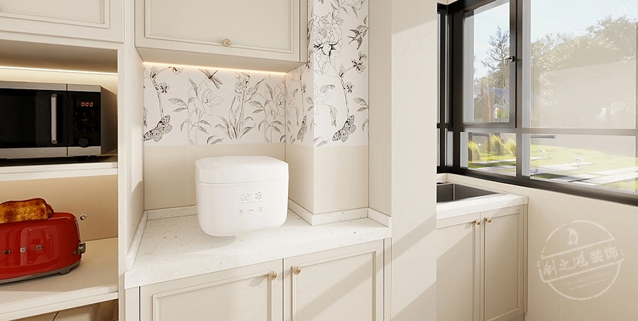 天房美域華庭98㎡奶油風(fēng)格復(fù)式原創(chuàng)案例