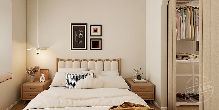 天房美域華庭98㎡奶油風(fēng)格復(fù)式原創(chuàng)案例