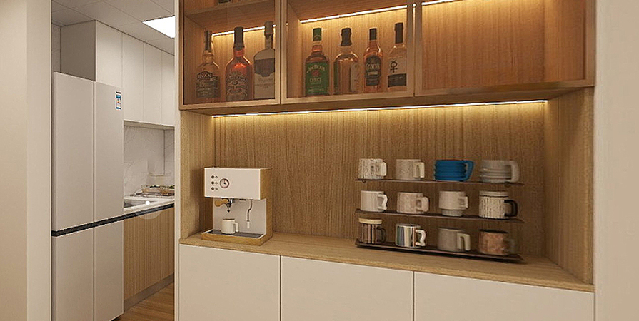 天保上城觀景107㎡混搭風(fēng)格三居室原創(chuàng)案例