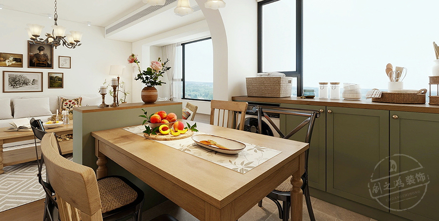 匯通大廈121㎡美式風(fēng)格兩居室原創(chuàng)案例