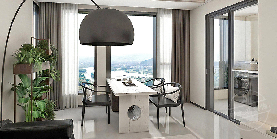 國(guó)耀上河城132㎡現(xiàn)代風(fēng)格三居室原創(chuàng)案例