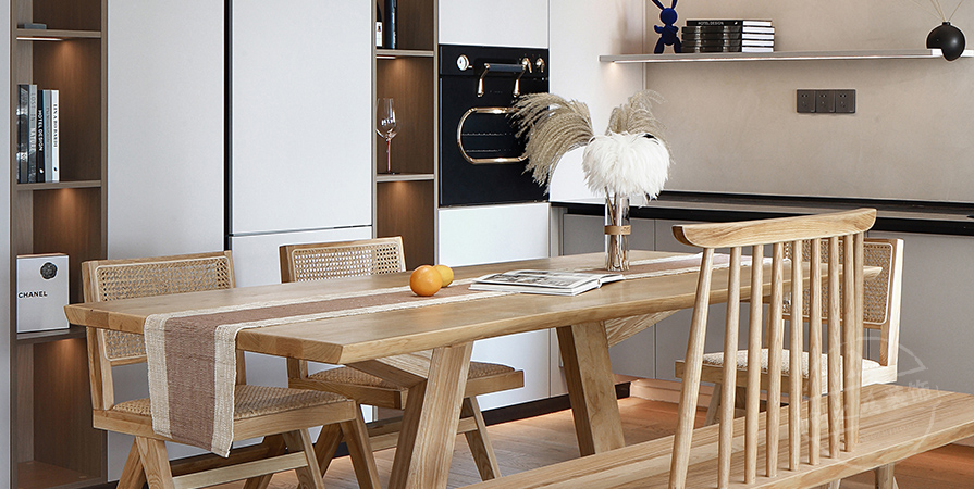 雅湖里91㎡混搭風(fēng)格兩居室裝修案例