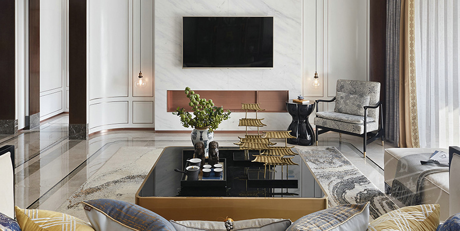 城東春曉118㎡新中式風格三居室裝修案例