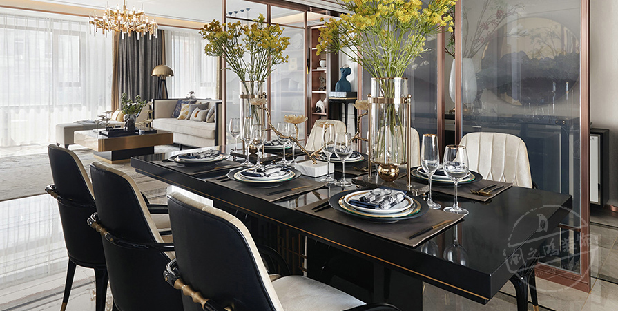 城東春曉118㎡新中式風格三居室裝修案例