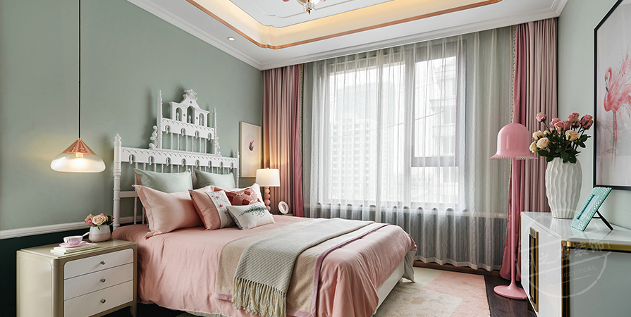 城東春曉118㎡新中式風格三居室裝修案例