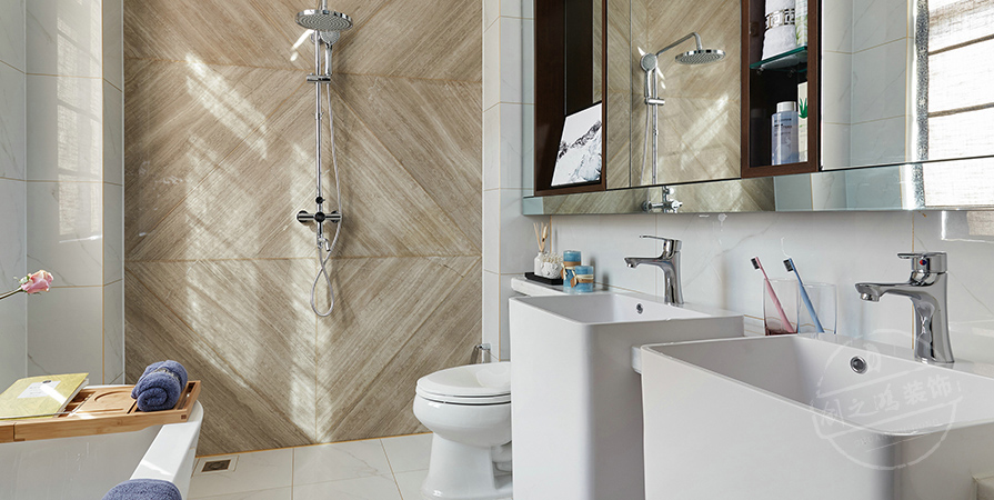 城東春曉118㎡新中式風格三居室裝修案例