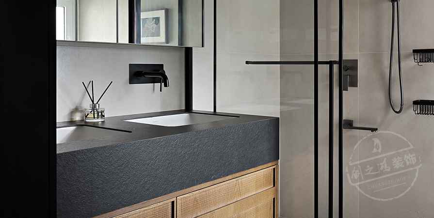 中海·左岸源境105㎡極簡(jiǎn)風(fēng)格三居室裝修案例