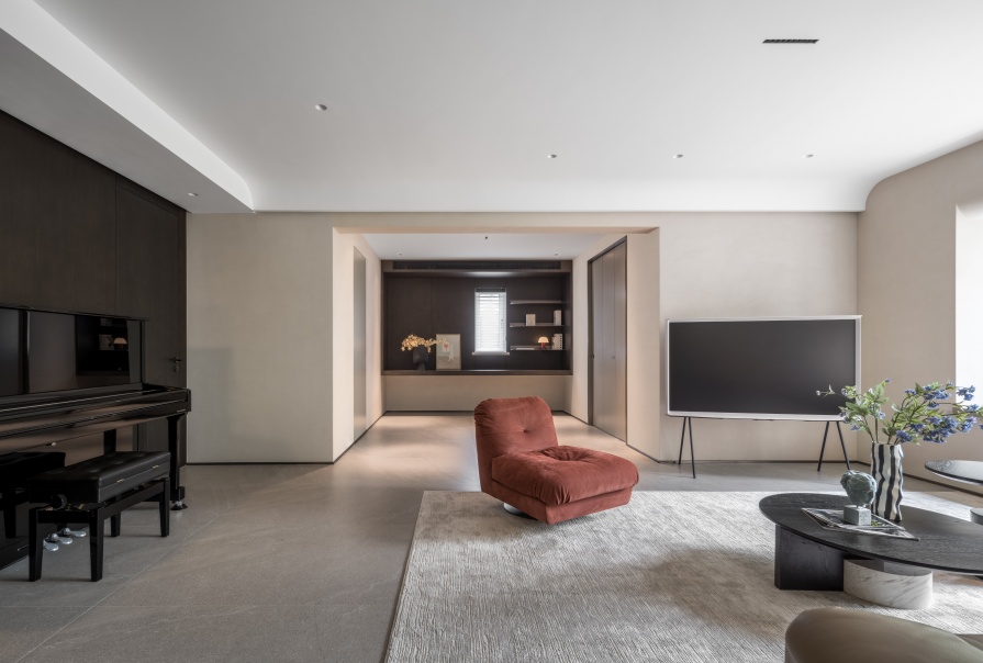 綠城·曉月晴川116㎡現(xiàn)代風(fēng)格三居室<font color='red'>裝修</font>案例