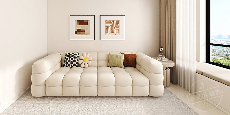 中?！W(xué)府源境92㎡奶油風(fēng)格三居室原創(chuàng)案例