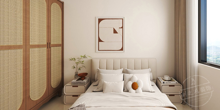 中?！W(xué)府源境92㎡奶油風(fēng)格三居室原創(chuàng)案例