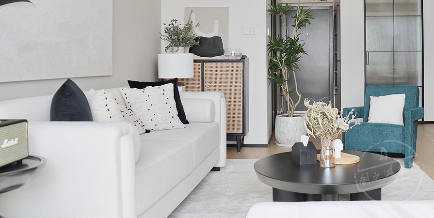 廣泰園104㎡現(xiàn)代風(fēng)格兩居室裝修案例