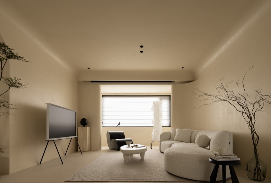 南開悅璽129㎡奶油風(fēng)格三居室<font color='red'>裝修</font>案例