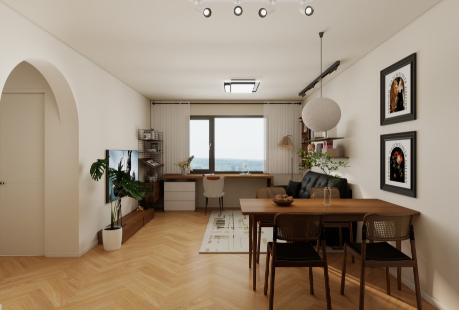 平祥大廈84㎡中古風(fēng)格兩居室原創(chuàng)案例