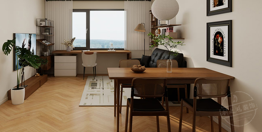 平祥大廈84㎡中古風(fēng)格兩居室原創(chuàng)案例