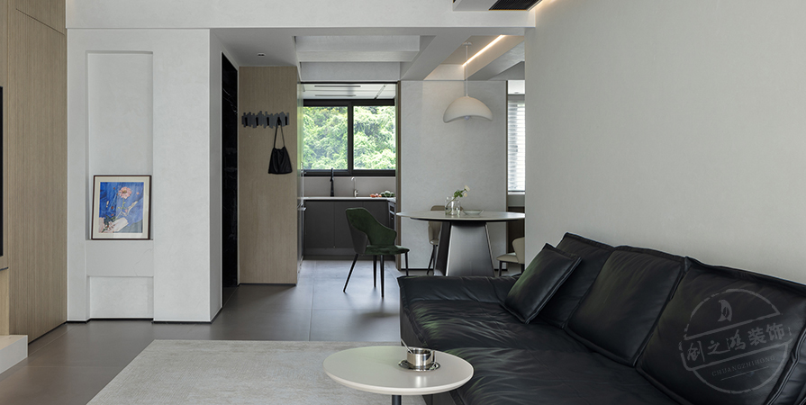 南開宸院118㎡極簡(jiǎn)風(fēng)格三居室裝修案例