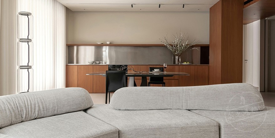 旭輝濱海江來167㎡意式極簡風(fēng)格四居室裝修案例