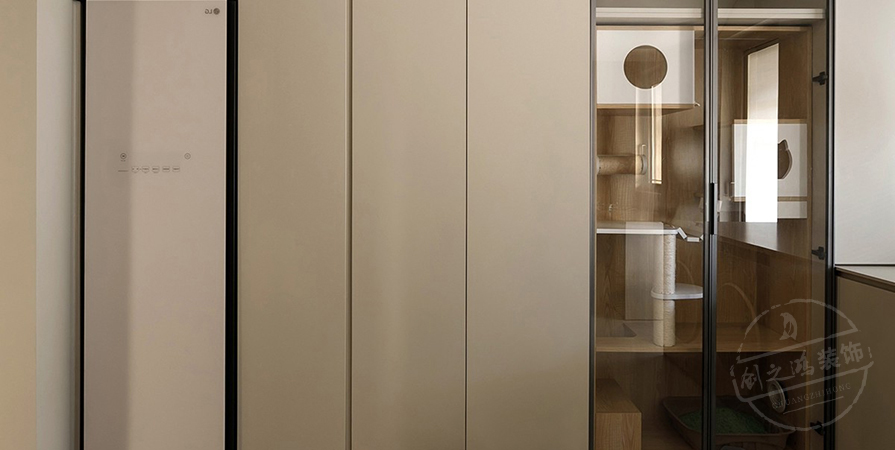 旭輝濱海江來167㎡意式極簡風(fēng)格四居室裝修案例