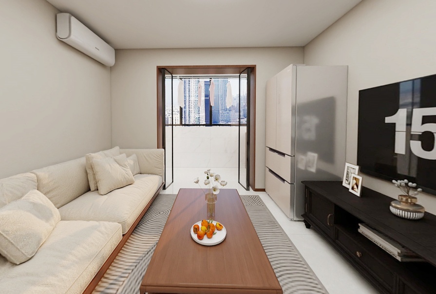 海源公寓65㎡簡約風格<font color='red'>一居室裝修</font>案例