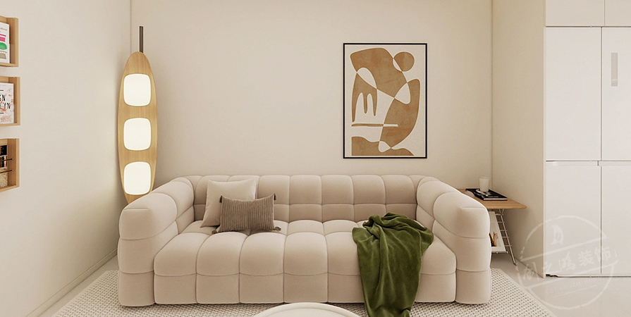 誠(chéng)基中心58㎡奶油風(fēng)格loft原創(chuàng)案例