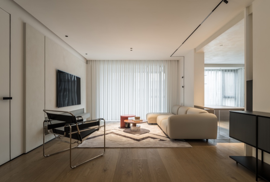 中交海河璽146㎡極簡風(fēng)格三居室裝修案例