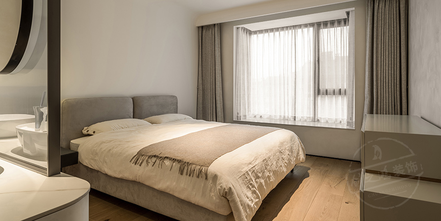 中交海河璽146㎡極簡(jiǎn)風(fēng)格三居室裝修案例