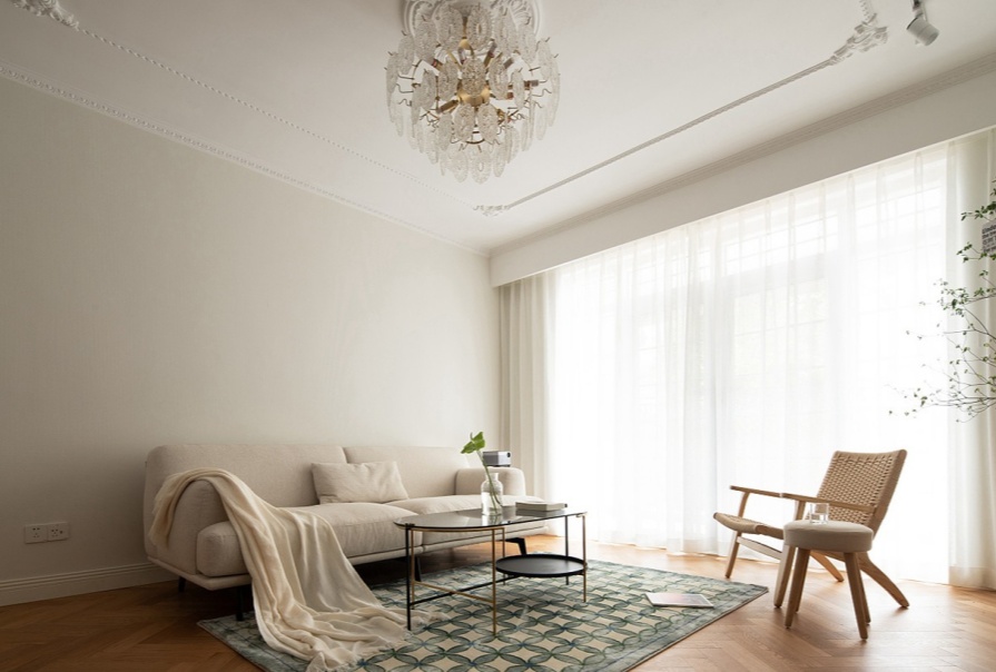 時代之城·清溪118㎡奶油風(fēng)格三居室裝修案例