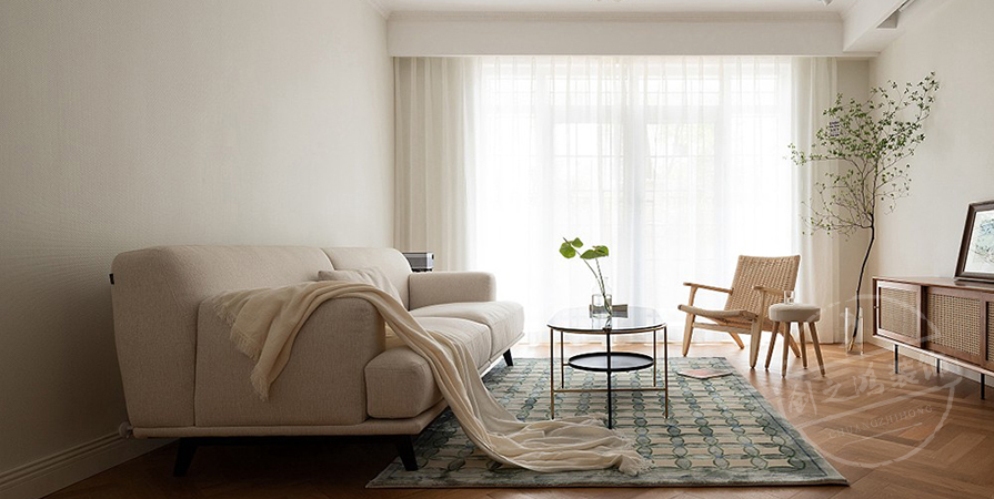 時代之城·清溪118㎡奶油風格三居室裝修案例