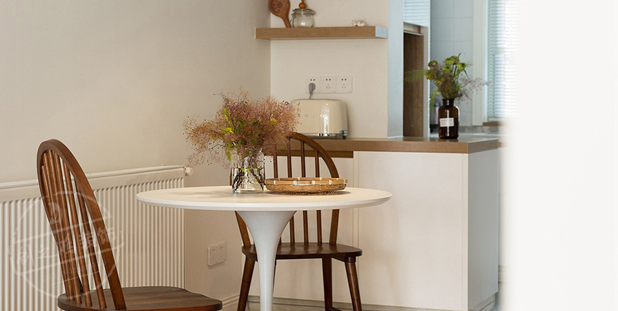 時代之城·清溪118㎡奶油風格三居室裝修案例