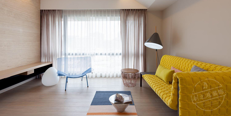 天康園131㎡混搭風格三居室裝修案例