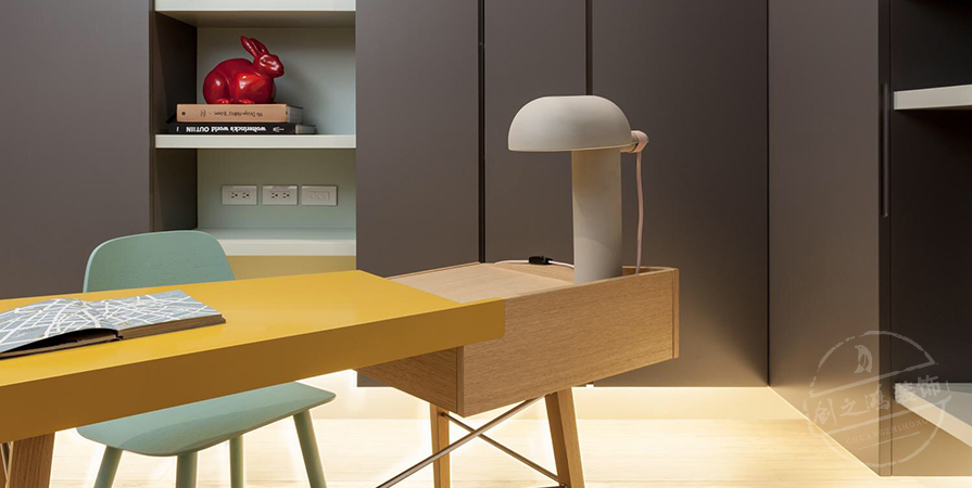 天康園131㎡混搭風格三居室裝修案例