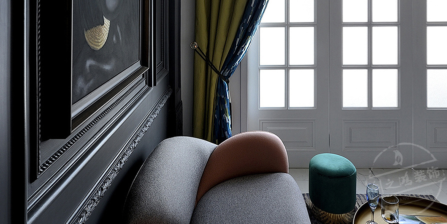 中交春風景里97㎡法式風格三居室裝修案例