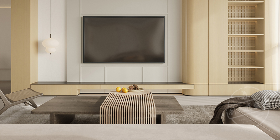 創(chuàng)意之城·蘭園113㎡奶油風(fēng)格三居室裝修案例