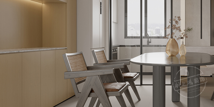 創(chuàng)意之城·蘭園113㎡奶油風(fēng)格三居室裝修案例