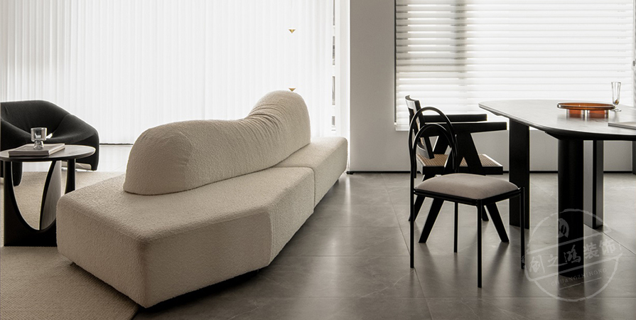 鵬飛南開學(xué)苑126㎡現(xiàn)代風(fēng)格三居室裝修案例