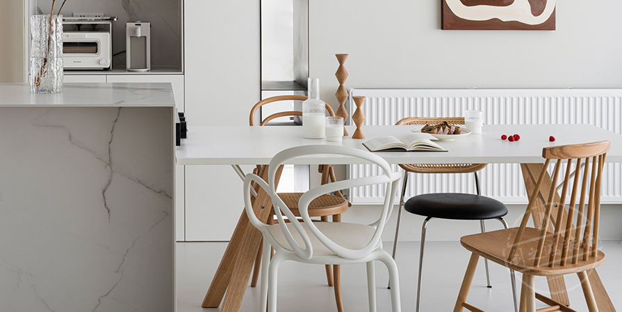 花語(yǔ)尚東125㎡奶油風(fēng)格三居室裝修案例