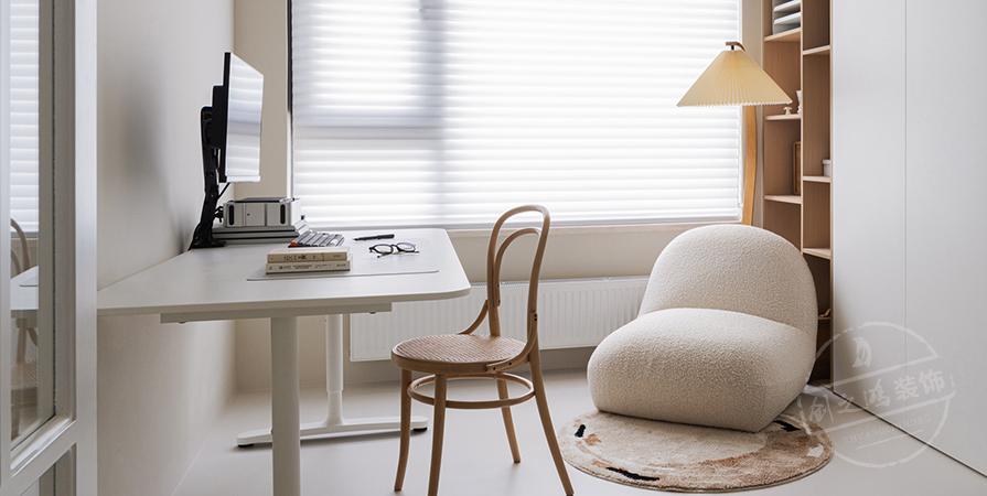 花語(yǔ)尚東125㎡奶油風(fēng)格三居室裝修案例