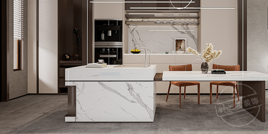 聽湖小鎮(zhèn)110㎡意式輕奢風(fēng)格別墅裝修案例