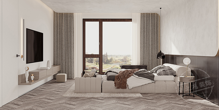 聽湖小鎮(zhèn)110㎡意式輕奢風(fēng)格別墅裝修案例